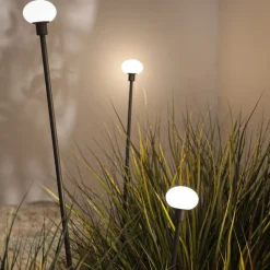 Karman LED-gadelampe MINUIT, højde 210 cm, sort, IP65