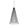Karman udendørs LED-hængelampe Ikonika, sort, Ø 40 cm, IP55