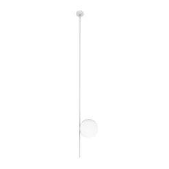 Karman udendørs loftlampe Atmosphere, hvid, 178 cm, plast