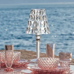 Kartell Big Battery - bordlampe IP54, transparent