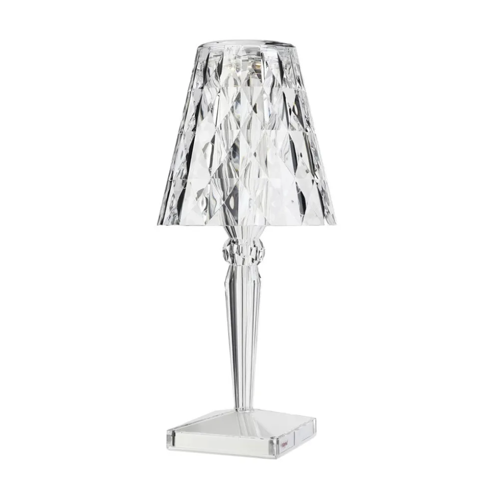 Kartell Big Battery - bordlampe IP54, transparent