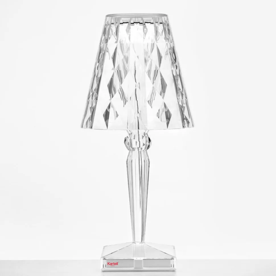 Kartell Big Battery - bordlampe IP54, transparent