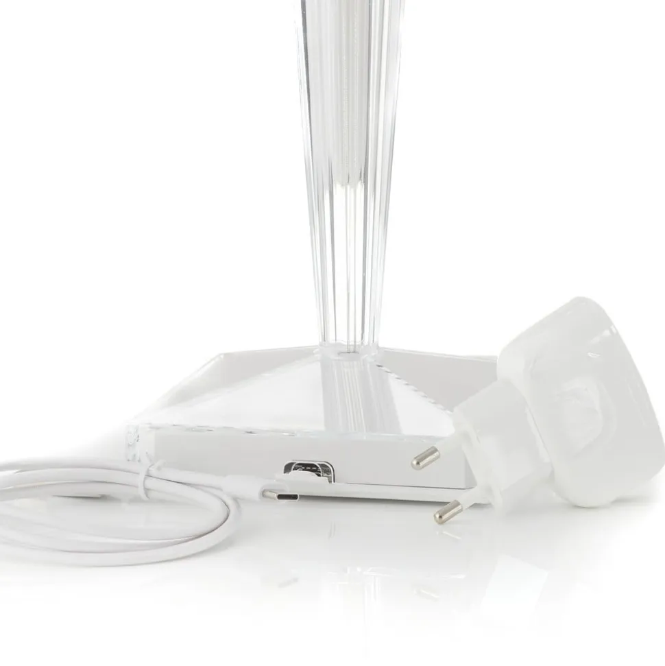Kartell Big Battery - bordlampe IP54, transparent