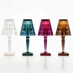 Kartell Big Battery - bordlampe IP54, transparent