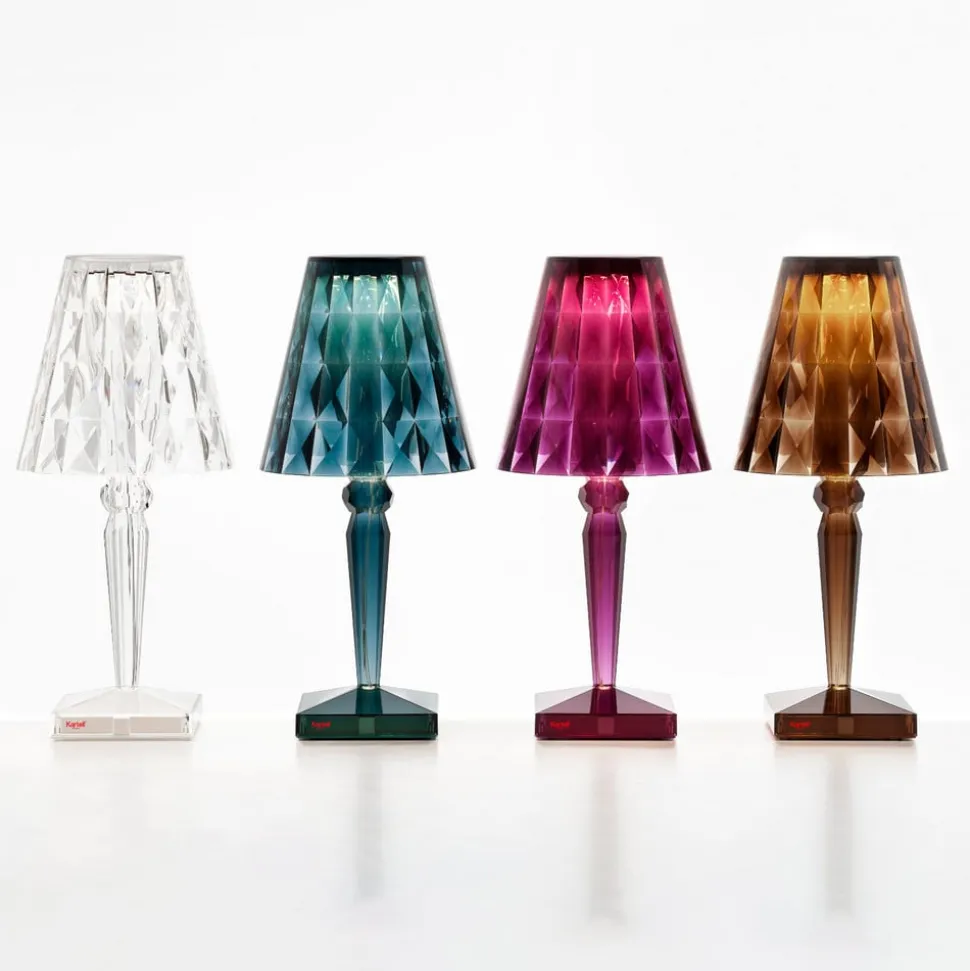 Kartell Big Battery - bordlampe IP54, transparent
