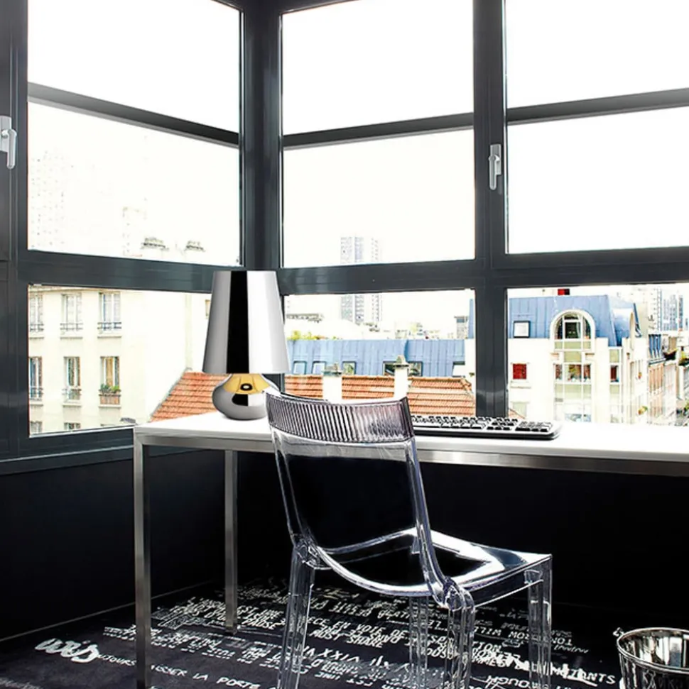 Kartell Cindy LED-bordlampe, platin metallisk