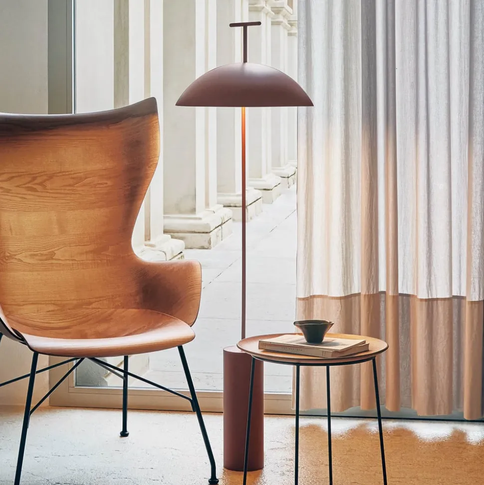 Kartell Geen-A LED-gulvlampe, teglrød