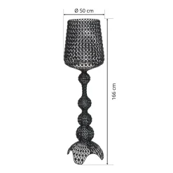 Kartell Kabuki - LED-gulvlampe, sort