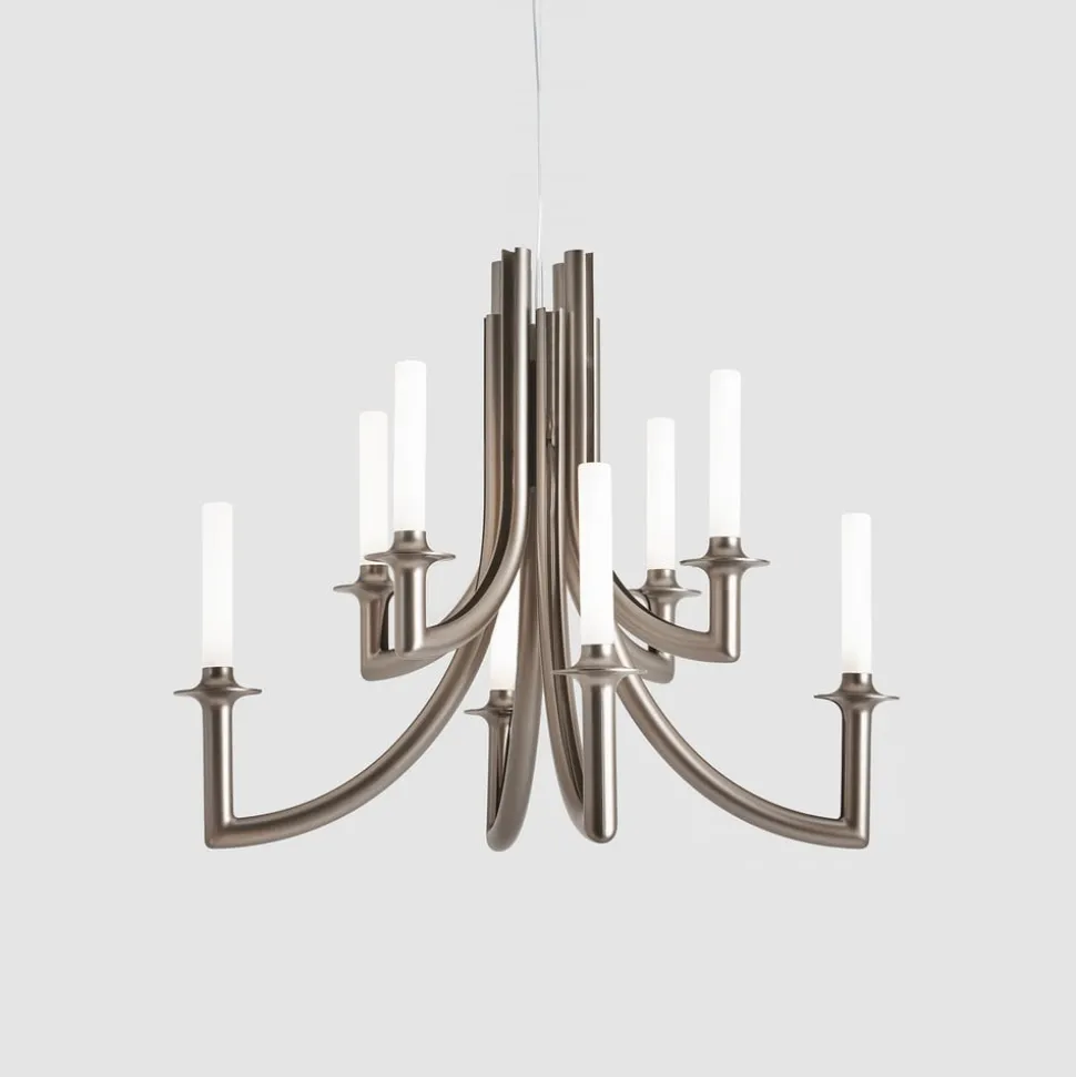 Kartell Khan lysekrone, Ø 77 cm, mat bronze