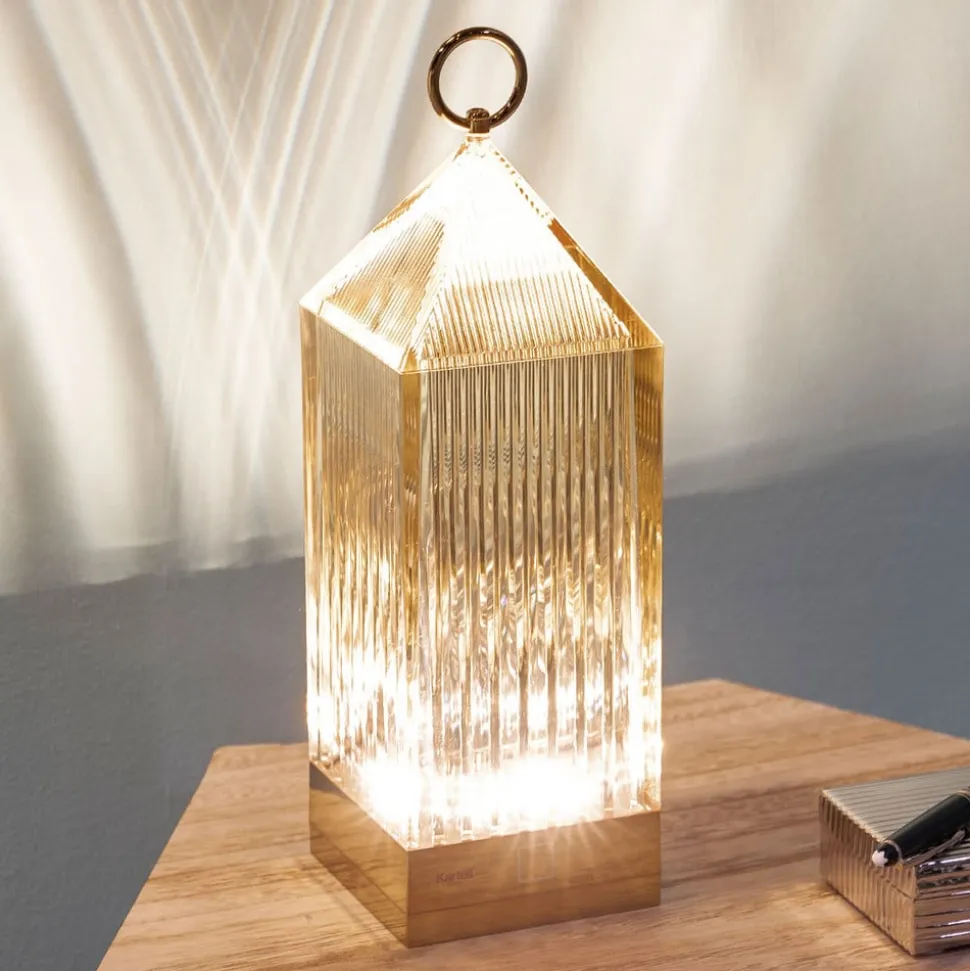 Kartell Lantern LED-bordlampe, bernstein IP54