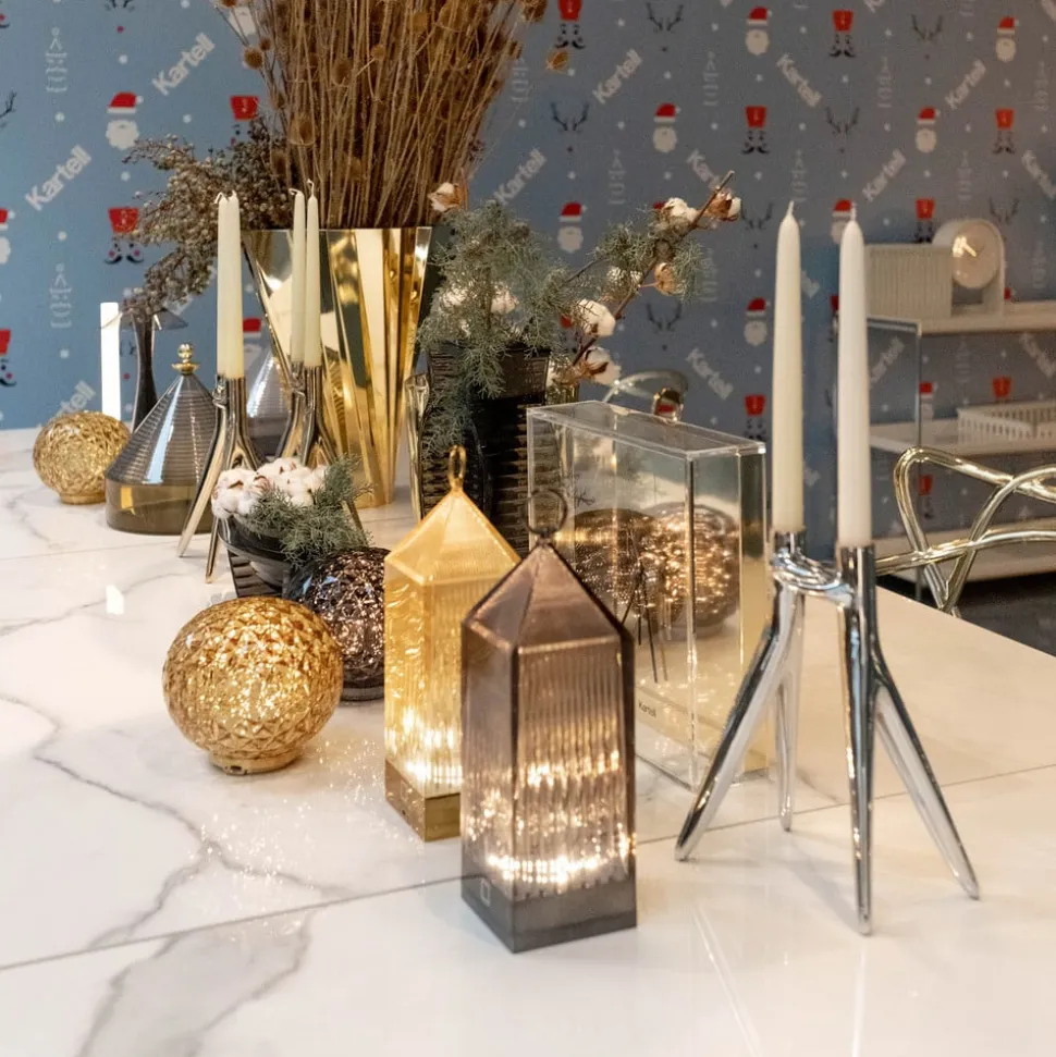 Kartell Lantern LED-bordlampe, bernstein IP54