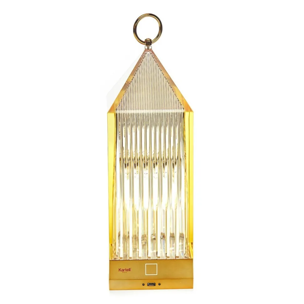 Kartell Lantern LED-bordlampe, bernstein IP54