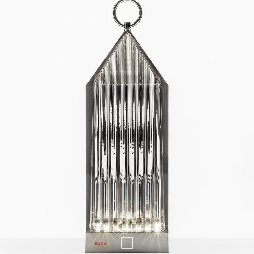 Kartell Lantern LED-bordlampe, røggrå IP54