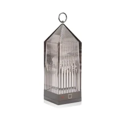 Kartell Lantern LED-bordlampe, røggrå IP54