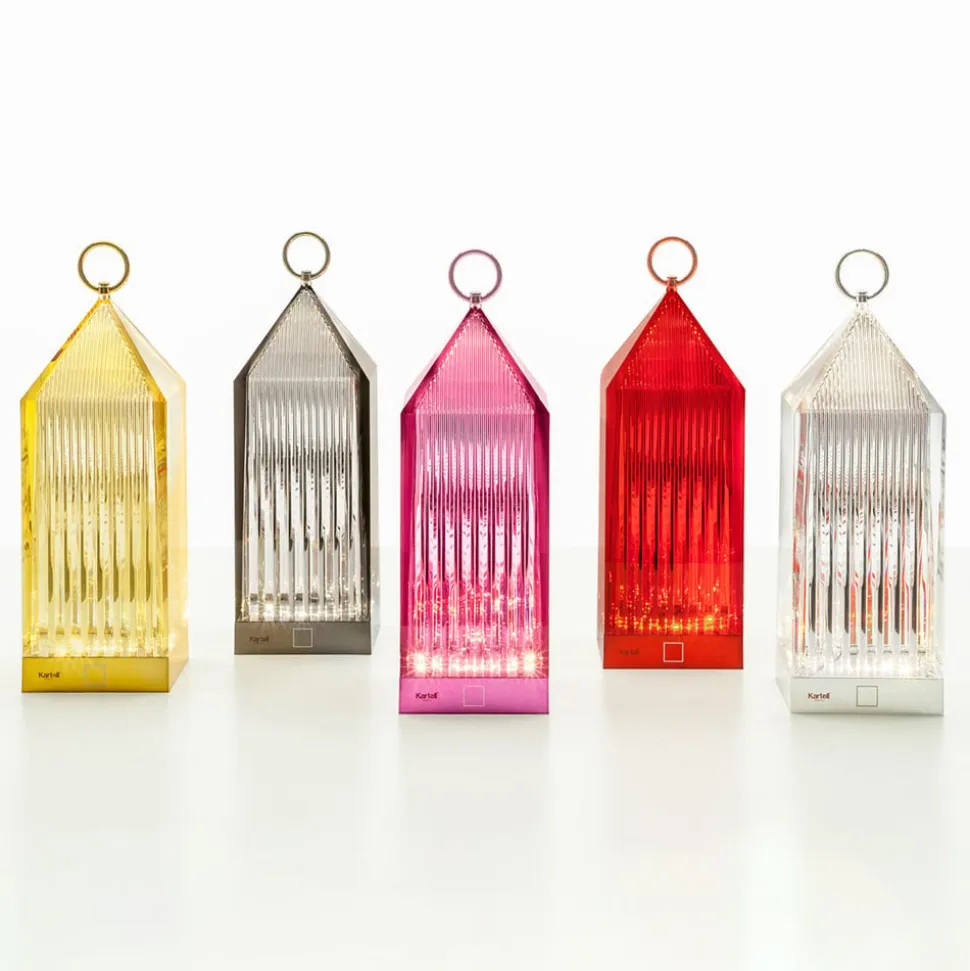 Kartell Lantern LED-bordlampe, røggrå IP54
