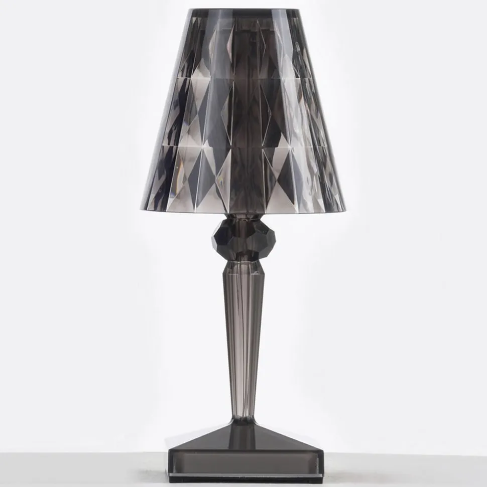 Kartell LED-bordlampe Batteri, 26 cm, røggrå, IP54