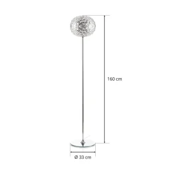 Kartell Planet LED-gulvlampe, 160 cm krystalklar