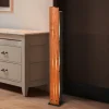 Karuni gulvlampe, træ, metal, lysebrun, sort