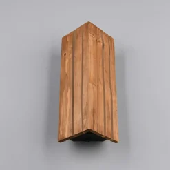 Karuni væglampe, naturlig, træ, metal, E14