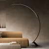 kdln LED-gulvlampe Kyudo, sort, højde 212 cm