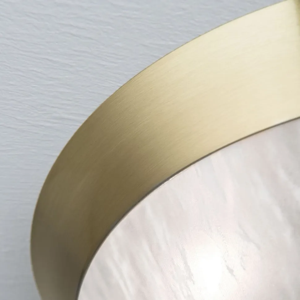 Klassisk loftslampe Jaya med glasskærm, 34 cm