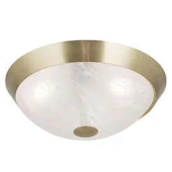 Klassisk loftslampe Jaya med glasskærm, 34 cm