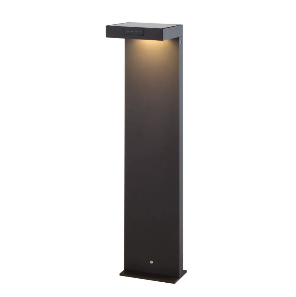 KLEWE LED-solcellelampe ALA GROUND MAXI, antracit, 65 cm, IP65