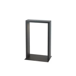 KLEWE LED-solcellelampe AXIS MINI, antracit, 40 cm, aluminium, IP65