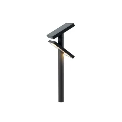 KLEWE LED-solcellelampe HELIOSTEPPER, antracit, jordspyd, IP65