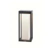 KLEWE LED-solcellelampe RADIA MINI MOON, antracit, 35 cm, IP65
