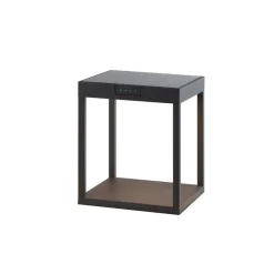 KLEWE LED-solcellelampe RADIA GROUND, antracit, 25 cm aluminium IP65