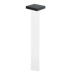 KLEWE LED-solcellelampe Scotty, klar/antracit, 60 cm, IP65
