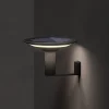 KLEWE LED-væglampe Keope, antracit, Ø 21 cm aluminium IP65