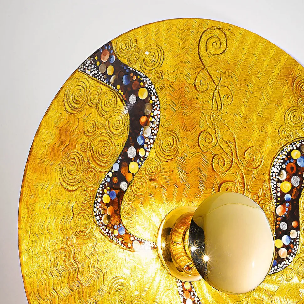 KOLARZ Luna Kiss Gold væglampe, 24 kt, Ø 62 cm