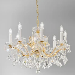 KOLARZ Maria Louise lysekrone, guld 24 kt, 8 lkld