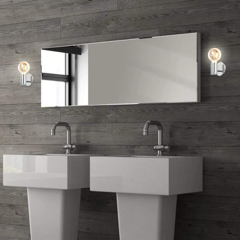 Kosol væglampe til badet, IP44, E27, krom