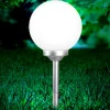 Kugleformet solcellelampe Celyn, 30 cm