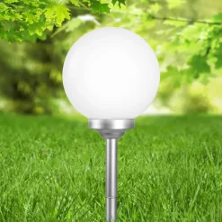 Kugleformet solcellelampe Celyn, 30 cm