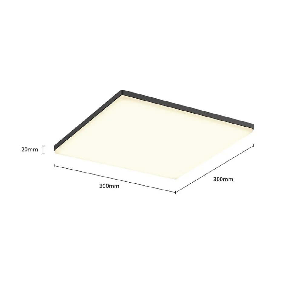 Kvadratisk LED-loftslampe Henni udendørs