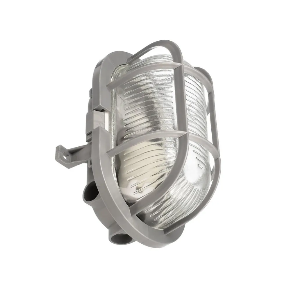 Lampe til vådrum Sotano Retro grå 19 x 12 cm IP44 plast