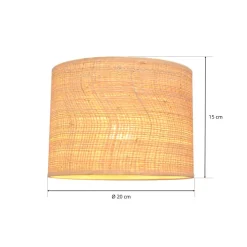 Lampeskærm Abba E27 Ø20/højde 15 cm, rattan
