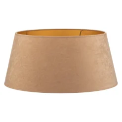 Lampeskærm Cone højde 25,5 cm, beige/guld