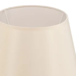 Lampeskærm Cone højde 18 cm, chintz ecru/hvid