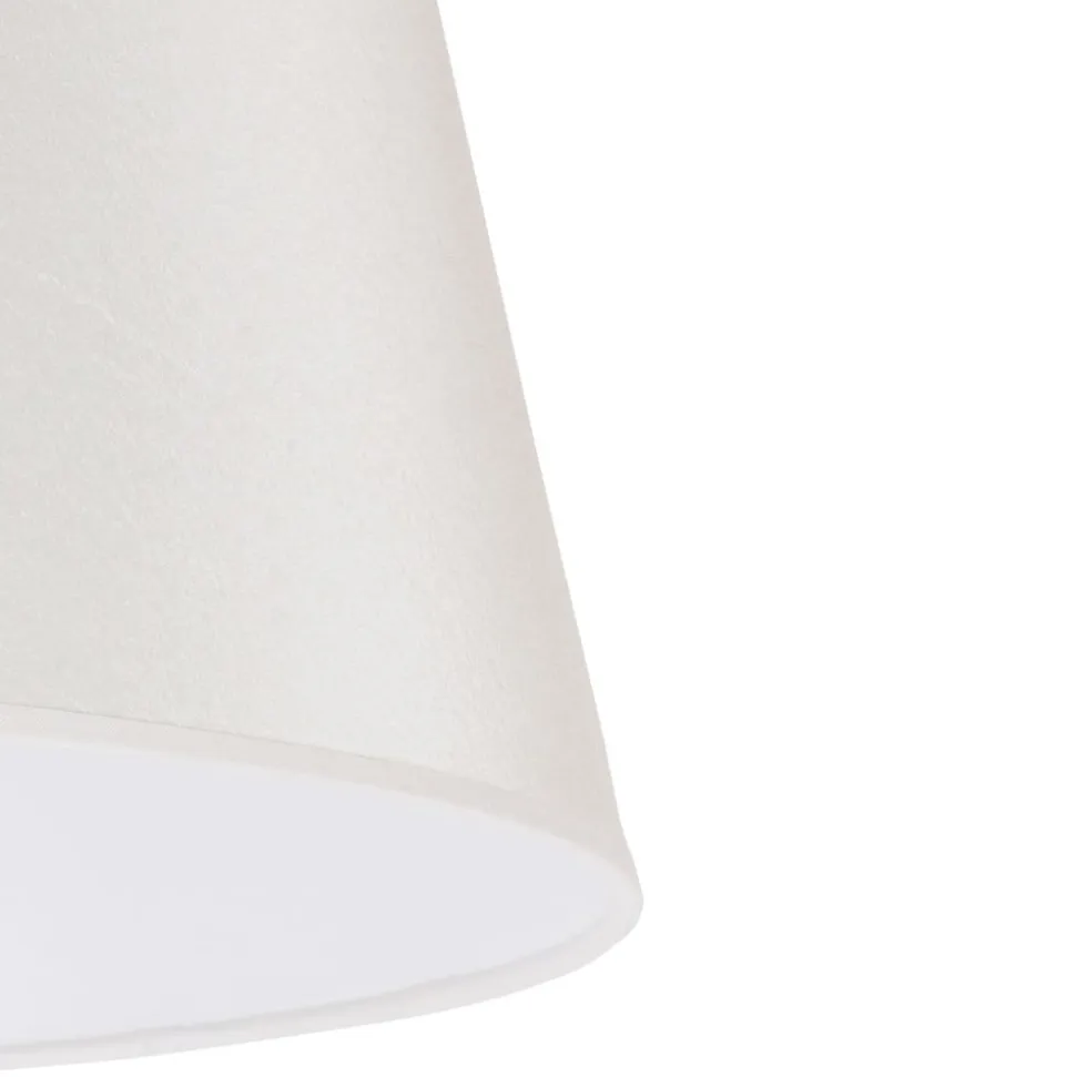 Lampeskærm Cone højde 25,5 cm, chintz ecru/hvid