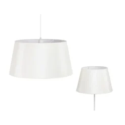 Lampeskærm Cone højde 25,5 cm, chintz ecru/hvid
