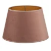 Lampeskærm Cone højde 18 cm, lyserød/guld
