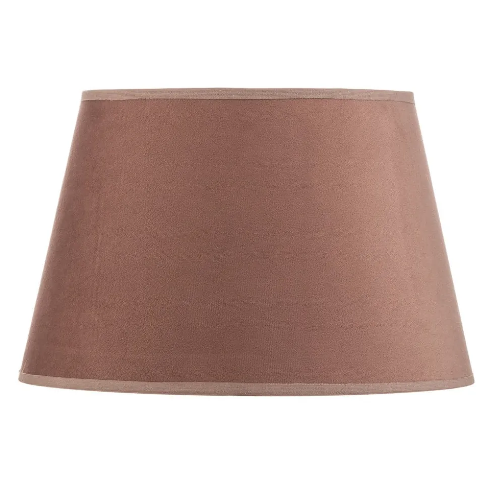 Lampeskærm Cone højde 18 cm, lyserød/guld