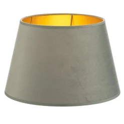 Lampeskærm Cone højde 18 cm, mintgrøn/guld