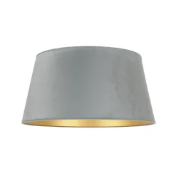 Lampeskærm Cone højde 22,5 cm, mintgrøn/guld