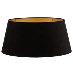 Lampeskærm Cone højde 25,5 cm, sort/guld